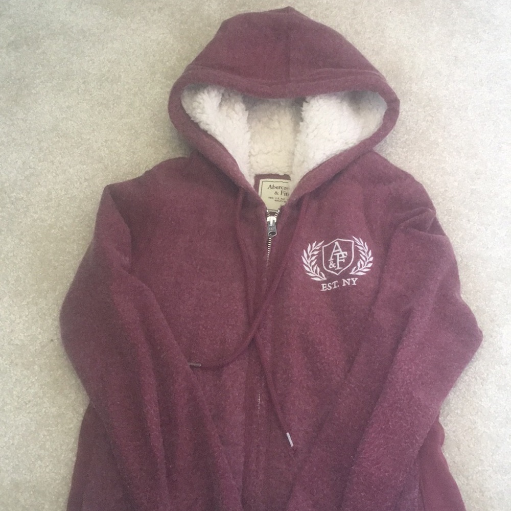 A&F zip up sweatshirt